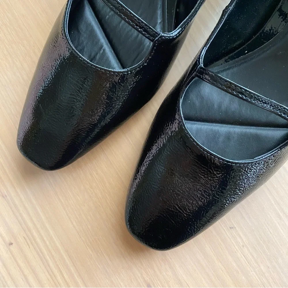 Zara black patent strappy maryjane heels - Picture 11 of 15
